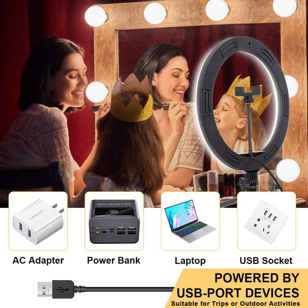 Illuminate Your Creativity: The USB Dimmable LED Ring Light