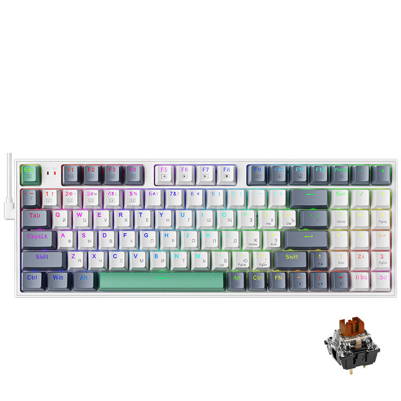 Enhance Your Gaming Experience with the K500 Wired Hot-Swappable Mechanical Gaming Keyboard