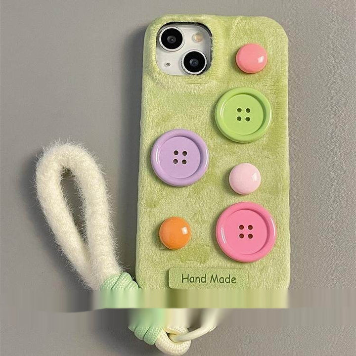 Colorful Velvet Buttons For Stylish Phone Case Decoration